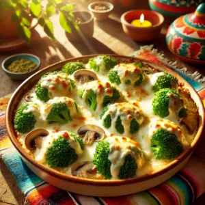 Romige Gegratineerde Broccoli met Kaaskorst