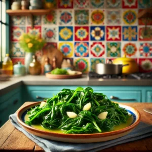 Gebakken Spinazie met Knoflook