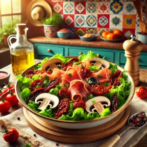 Insalata met Zongedroogde Tomaten en Parmaham