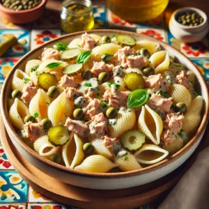 Pastasalade met Tonijnsaus en Kipfilet