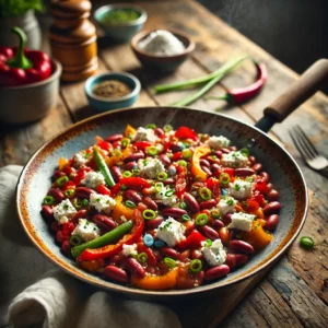 Rode bonen met geitenkaas en paprika – Receptenplein.nl