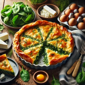Griekse filodeegtaart met spinazie en feta – receptenplein.nl