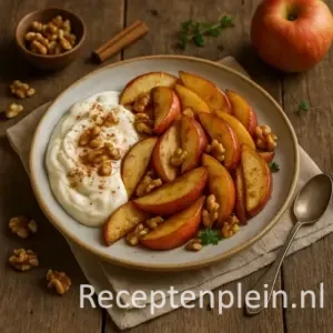 Appel Nagerecht: Warme Appelpartjes met Vanillekwark