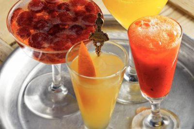 Aardbeien-gembercocktail