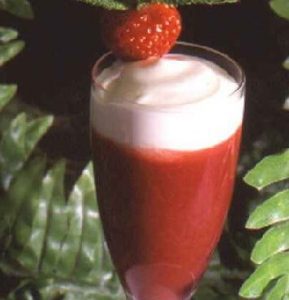Aardbeienflûtes