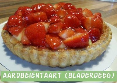 Aardbeientaart met Bladerdeeg