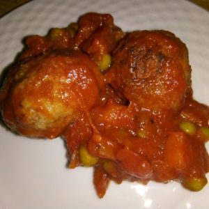 Albondigas con salza de tomate