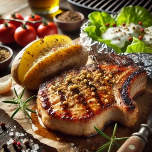 Barbecuekarbonade met Gepofte Aardappel