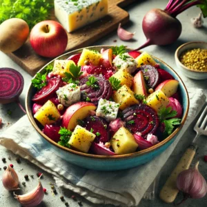 Bietensalade met Aardappel en Geitenkaas