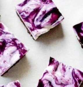 Blauwe bessen - pompoen brownies