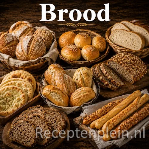 Brood recepten met vers zelfgebakken brood op een rustieke houten tafel