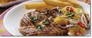 Currykarbonades met frisse salade