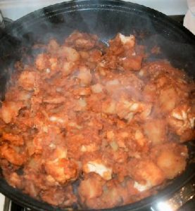 Eurasian aloo gobi