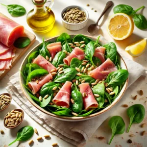 Frisse Italiaanse Salade met Rauwe Ham en Zaden