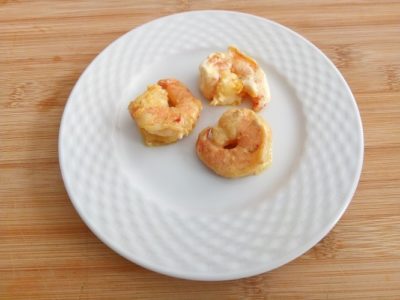 Garnalen gemarineerd voor bij de borrel