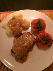 Gebakken longhaas met grove mosterdsaus
