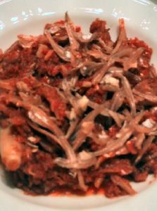 Gedroogde visjes Sambal