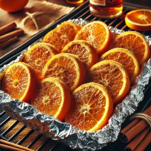 Gegrilde Sinaasappelpakketjes met Rum en Kaneel