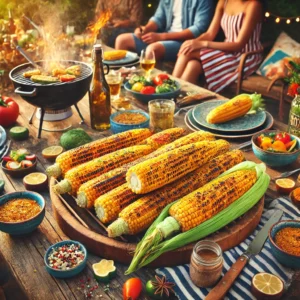 Gekruide Maïskolven van de BBQ
