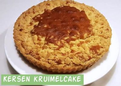 Kersen kruimelcake
