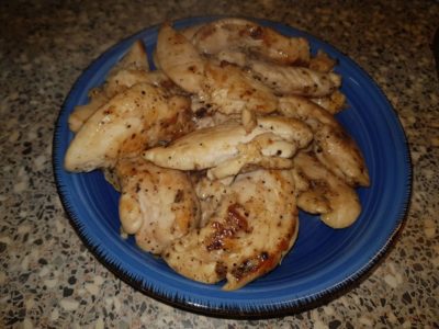 Kipfilethaasjes in pittige sinaasappelsaus