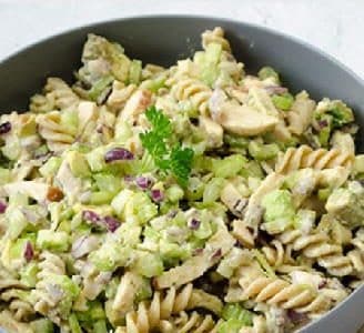 Koude pastasalade met Avocado en Kip
