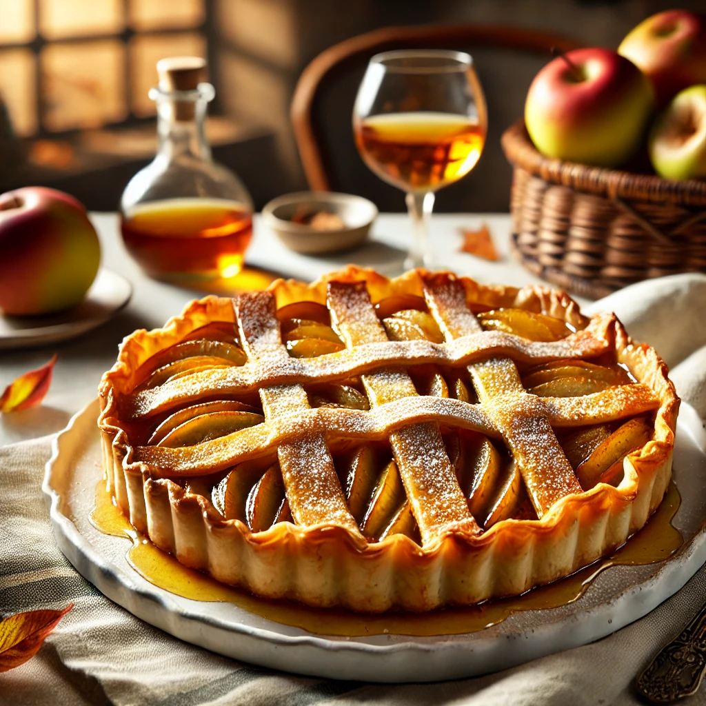 Krokante Appeltaart met Armagnac en Filodeeg