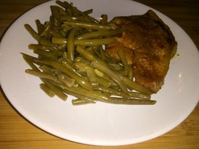 Lamskotelet met ras-el-hanout en sperziebonen