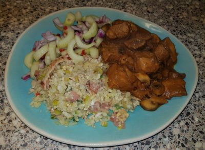 Nasi van bloemkoolrijst