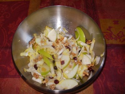 Witlof-appelsalade met gember