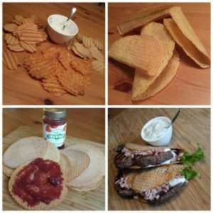 Magere Wafels, Chips en Tacos. Gluten- en Tarwevrij