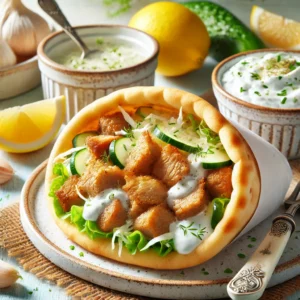 Pitabroodje Gyros met Huisgemaakte Tzatziki ala 't Zusje