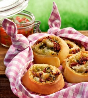 Pizzasnack vega met tomatenrelish