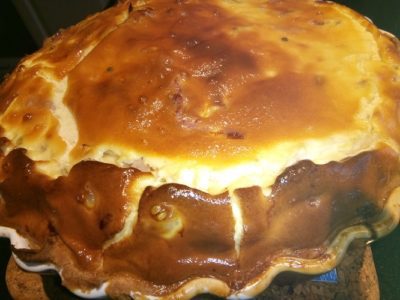 Quiche met prei en spekblokjes