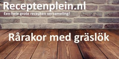 Rarakor med graslok