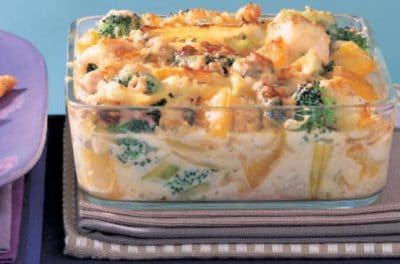 Romig vispotje met broccoli uit de oven