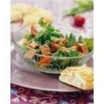 Salade van patéblokjes en kerstomaatjes