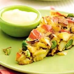 Spaanse groenteomelet