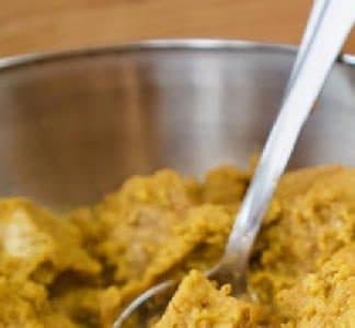 Tempeh stoofpotje met zoete aardappelsaus