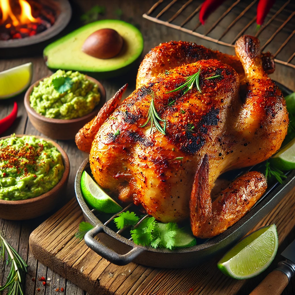 Tex-Mex Gegrilde Kip met Avocadodip