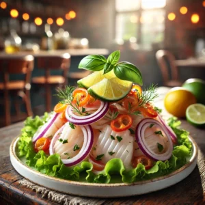 Verfrissende Ceviche met Kabeljauw en Citrus