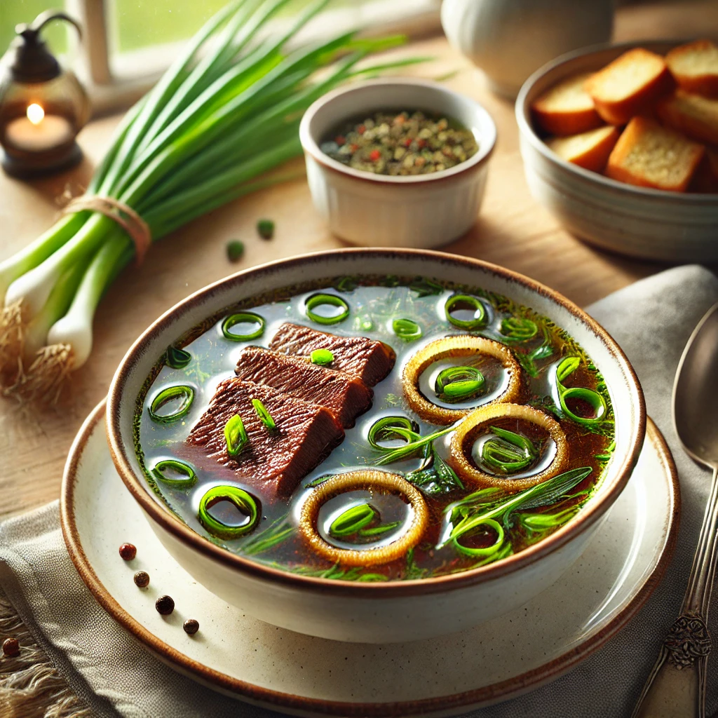 Wildbouillon met Bosui en Hertenbiefstuk