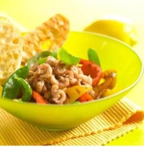 Zomerse salade met Hollandse garnalen