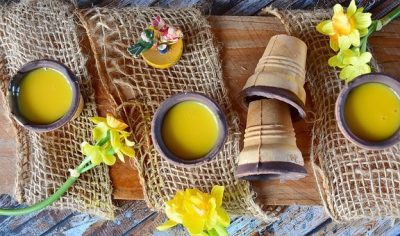 Advocaatpudding met mango