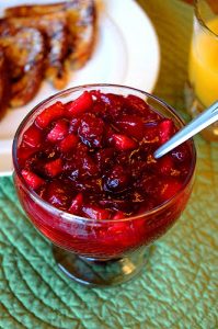 Cranberry-appelcompote
