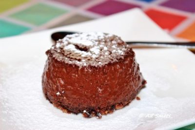 Warm chocolade-toetje