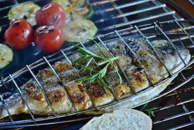 Brasem van de barbecue