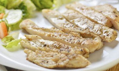 Zeeschnitzel met honing mosterddressing