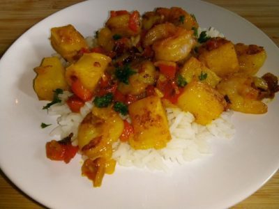 Gamba’s met ananas