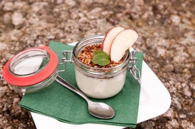 Gemberyoghurt met appel